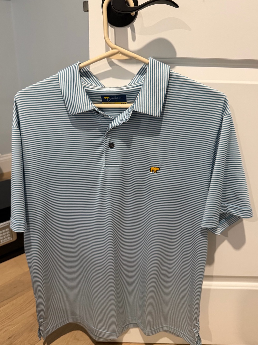 Jack Nicklaus Men’s Golf Polo Medium Dry Fit Blue White